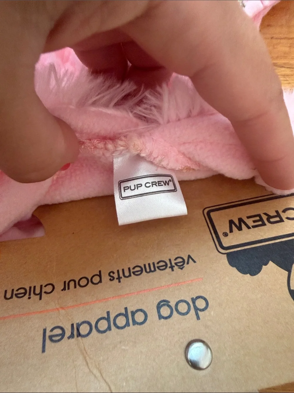 Pup Crew Pink Unicorn Plush Dog Vest with Rainbow Mane